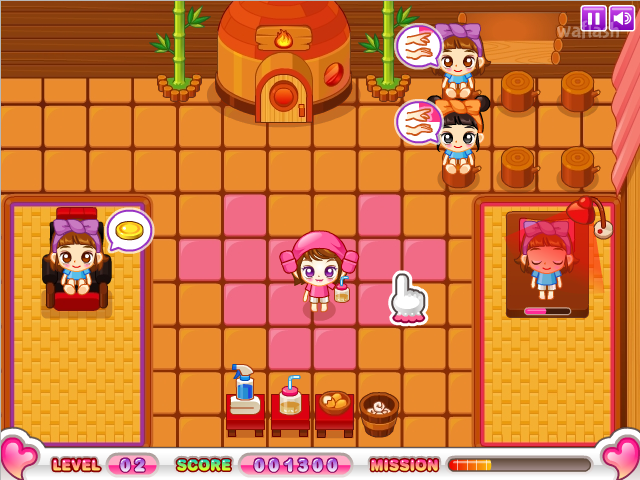 [플래시게임/타이쿤] 쥬디의 찜질방