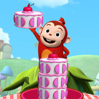 코코몽의 케이크 쌓기