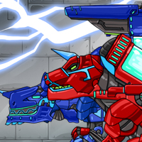 티라노 레드+트리케라 블루 합체 다이노로봇