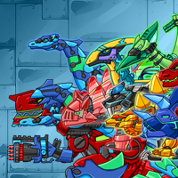 공룡군단 합체 다이노로봇