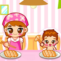 엄마와 함께 돈까스를